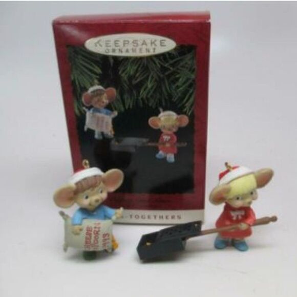 Hallmark Keepsake Ornament Popping Good Times Set of 2 Ornaments Hang-Togethers - Picture 1 of 1